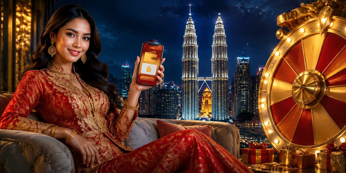 Suasana meja permainan kasino di Kuala Lumpur dengan gaya batik Malaysia